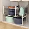 NANA 2-Tier Carbon Steel Kitchen Cabinet Organizer