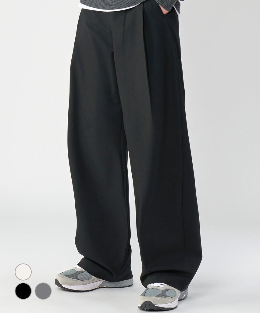 UNTAPPED STUDIO Double Pleated Wide Slacks 3 Colors