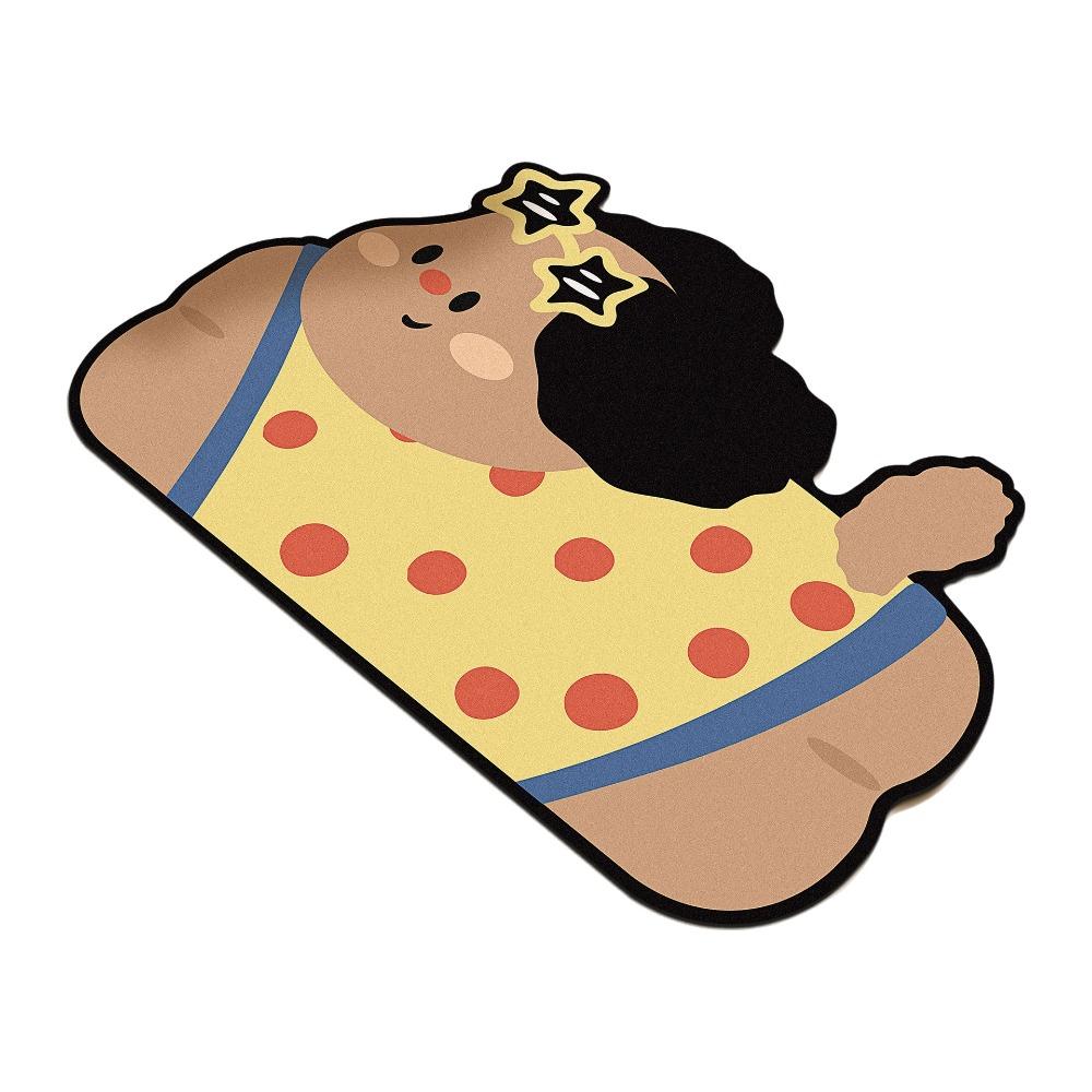 Cartoon Bathroom Floor Mat Quick Dry Decorative Door Mat Small Rug Entry Door Mat Kitchen