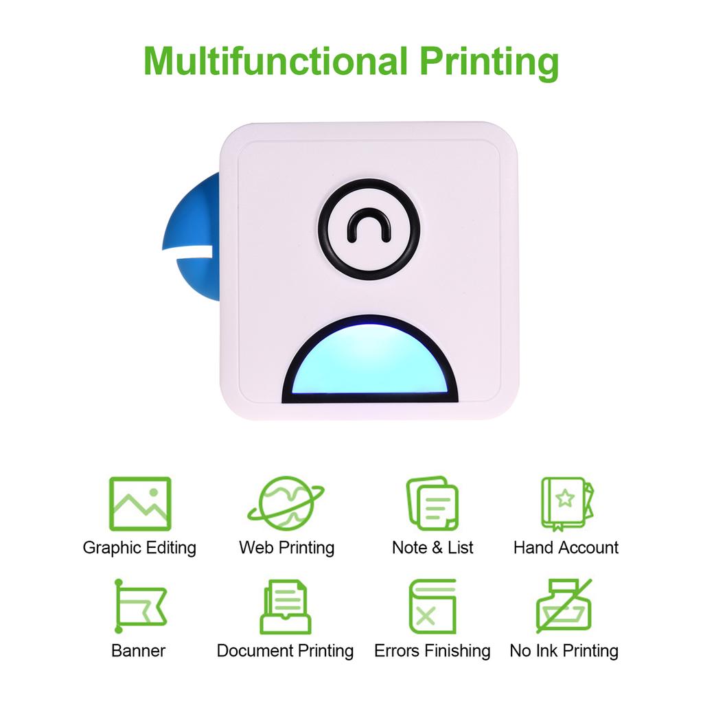 Принтер для этикеток Poooli Thermal BT со списком фотографий для телефона Android IOS 58 мм