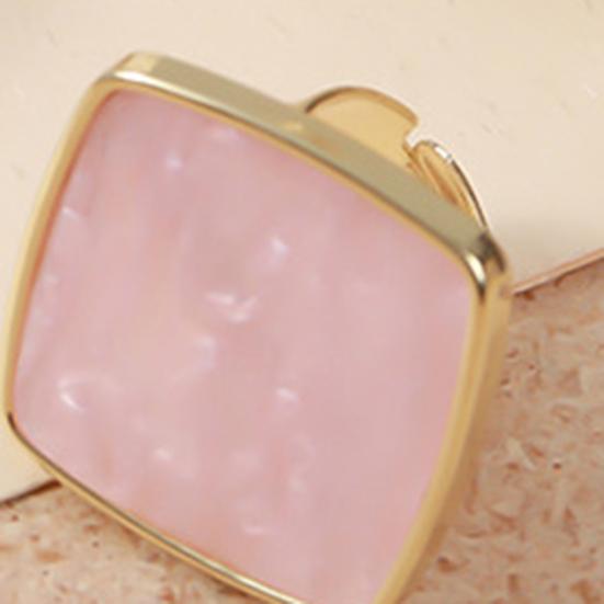 Ring Palette Universal Easy To Clean Golden Color Edge Nail Art Board Ring Plate for Mixing Foundations