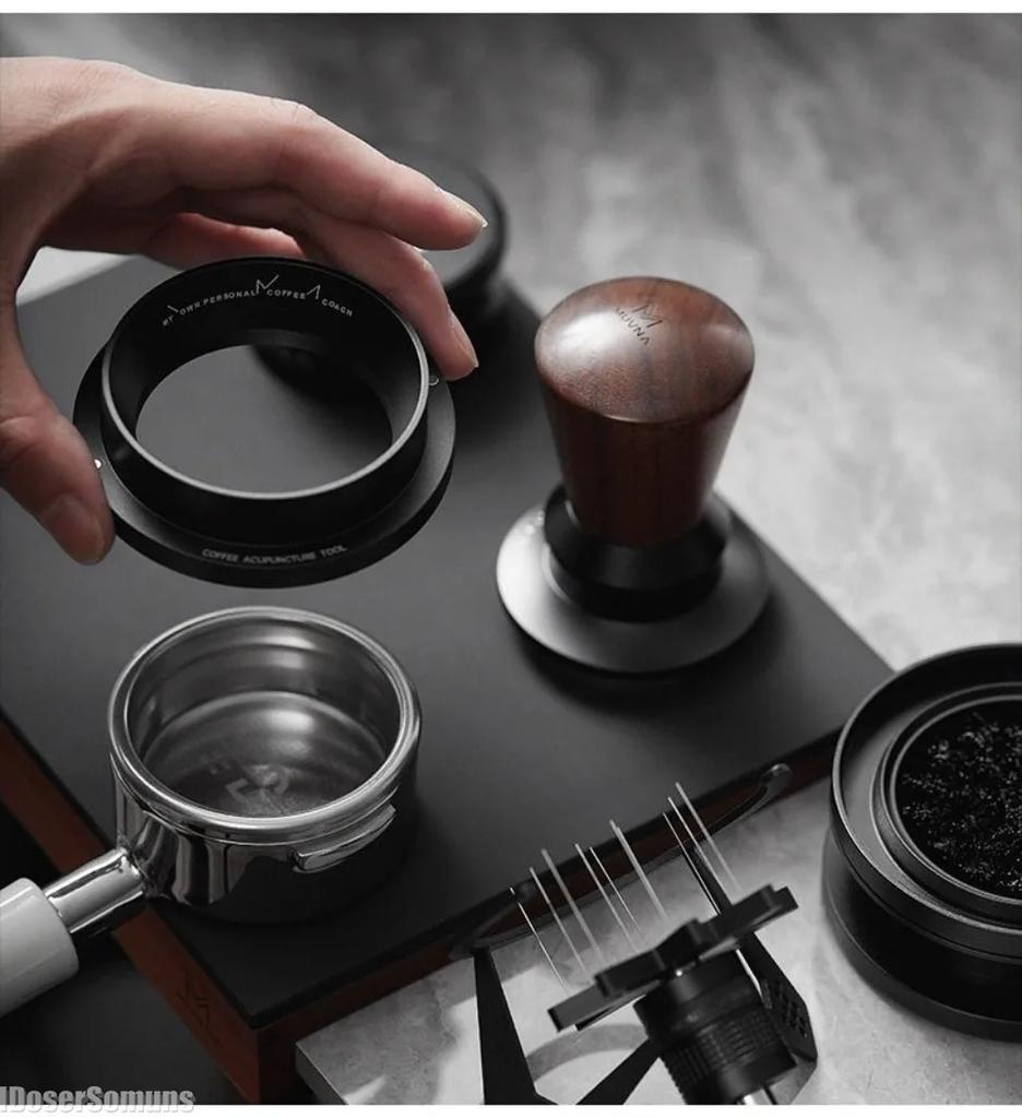 MUVNA Mantis Кофейный порошок Espresso Игла Регулируемая Равномерное Размешивание Кофе Инструменты Вращающийся Черный WDT Инструмент