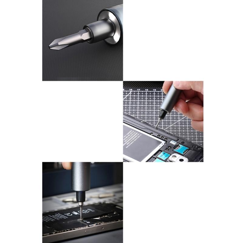 Набор электрических отверток, профессиональная USB-отвертка с быстрой зарядкой и светодиодной рабочей подсветкой, электроинструмент для ремонта