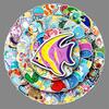 100 Pictures of Non-repeat Marine Life Cartoon Laptop Suitcase Scooter Car Decoration Stickers
