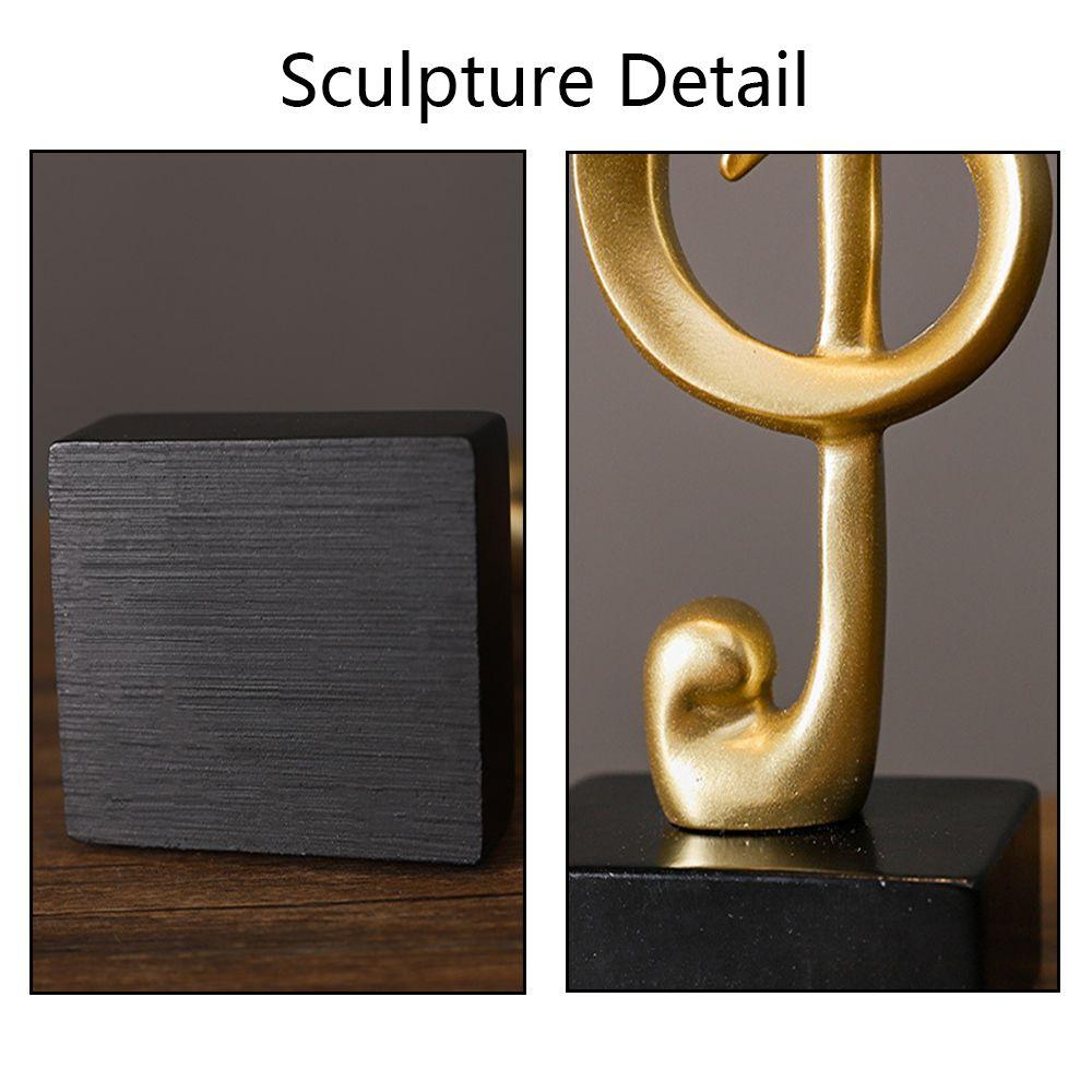 Gift Home Decor Nordic Style Photo Props Statue Music Note Ornament Figurine Music Shape Sculpture