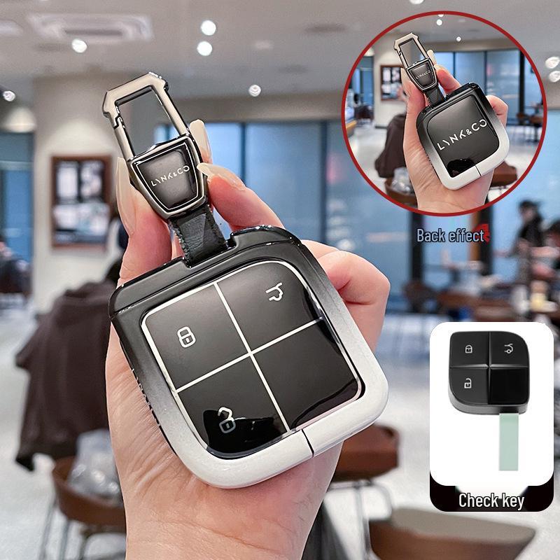 Чехол для ключа Lynk & Co 08: Премиальная металлическая пряжка Автоаксессуар для электромобилей