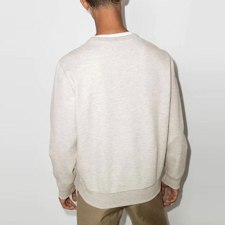 Мужская толстовка с круглым вырезом и вышитым логотипом Polo Ralph Lauren, серо-белая 710675313-020