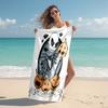 1pc Pumpkin Halloween Art Microfiber Beach Towels Quick Dry Towel Sand Beach Towels Pool for Travel Swim Pool. S7290134