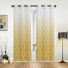 Марокко Желтые градиентные шторы на окнах Гостиная Спальня Декор для окон Бытовые кухонные шторы