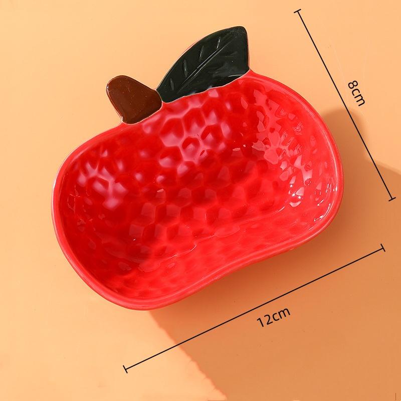 BRCartoon Fruit Platter Candy Bowl Porcelain Sauce Dish Orange Seasoning Appetizer Tableware Dipping Sauce Seasoning Small PlatesEY