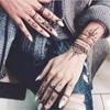 Mehndi Indian Style Makeup DIY Body Art Tattoo Stencils Temporary Hand Decal Henna Template Sticker