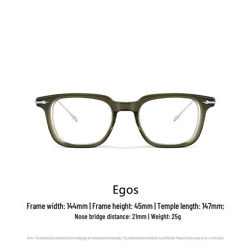 2025 Ультралегкая оправа для оптических очков EGOS Pure Titanium для женщин: Совместимо с линзами для коррекции близорукости и линзами с защитой от синего света