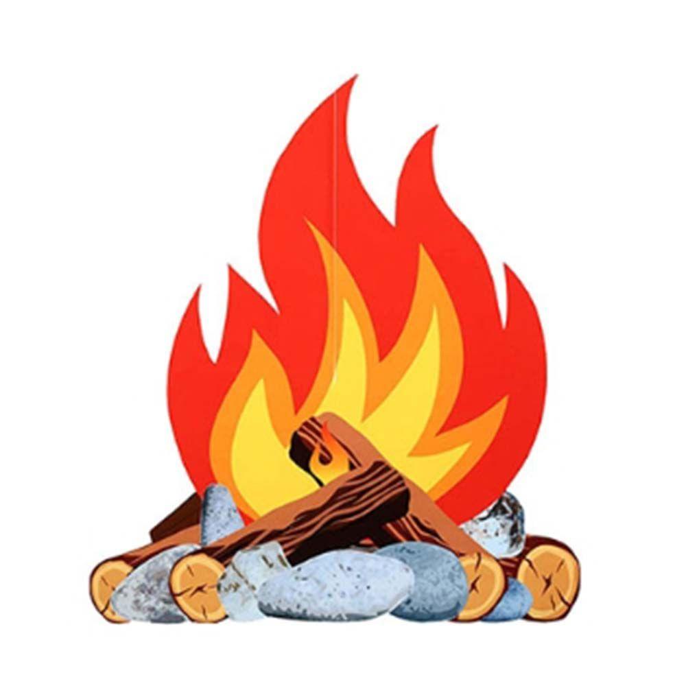 Декор Факел Рождество Картон Костер Искусственный Костер Картон Пламя Хэллоуин Украшения