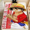 Фланелевое одеяло с принтом персонажей One Piece, Высококачественное, Удобное для всех сезонов, Декор для дома, Тепло и уют, Идеально для рождественских подарков