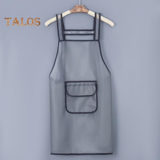 Фартук с двойным плечом, большой карман, водонепроницаемый, 2 стиля, полезный, быстросохнущий нагрудник для приготовления пищи для ресторана