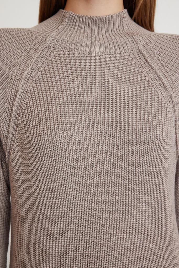 Женский модный стильный свитер из норки, более устойчивый широкий трикотаж, свитер