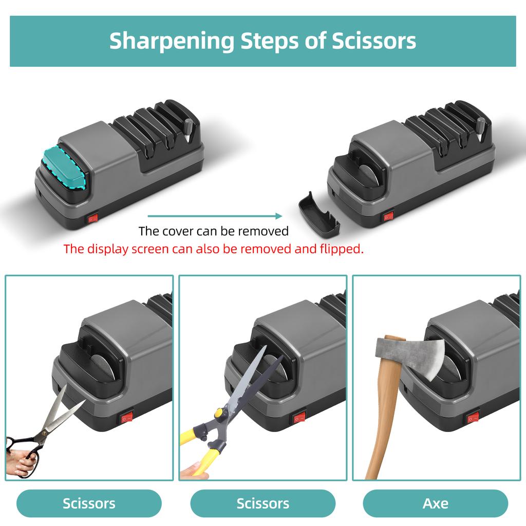 4 в 1 электрическая точилка для ножей инструмент для заточки ножей с алмазными абразивами подходит для прямых