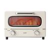 Тостерная печь Retro на 2 тоста, высокая мощность нагрева 1000 Вт, таймер на 30 минут, регулировка температуры, раздвижная дверца, абрикосовый цвет, ретро, новая модель 2024 года