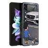 Z Flip 4 Phone Case for Samsung Galaxy Z Flip 3 5G ZFlip3 Flip3 Zflip Flip4 Black Hard Cover Boy See Sports Car Jdm Drift Shell