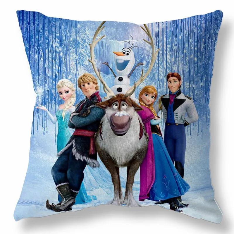 Disney Холодное Сердце Эльза Наволочка Чехол на Подушку Детская Малышка Пара Наволочка Декоративные Подушки Чехол 40x40 45x45см