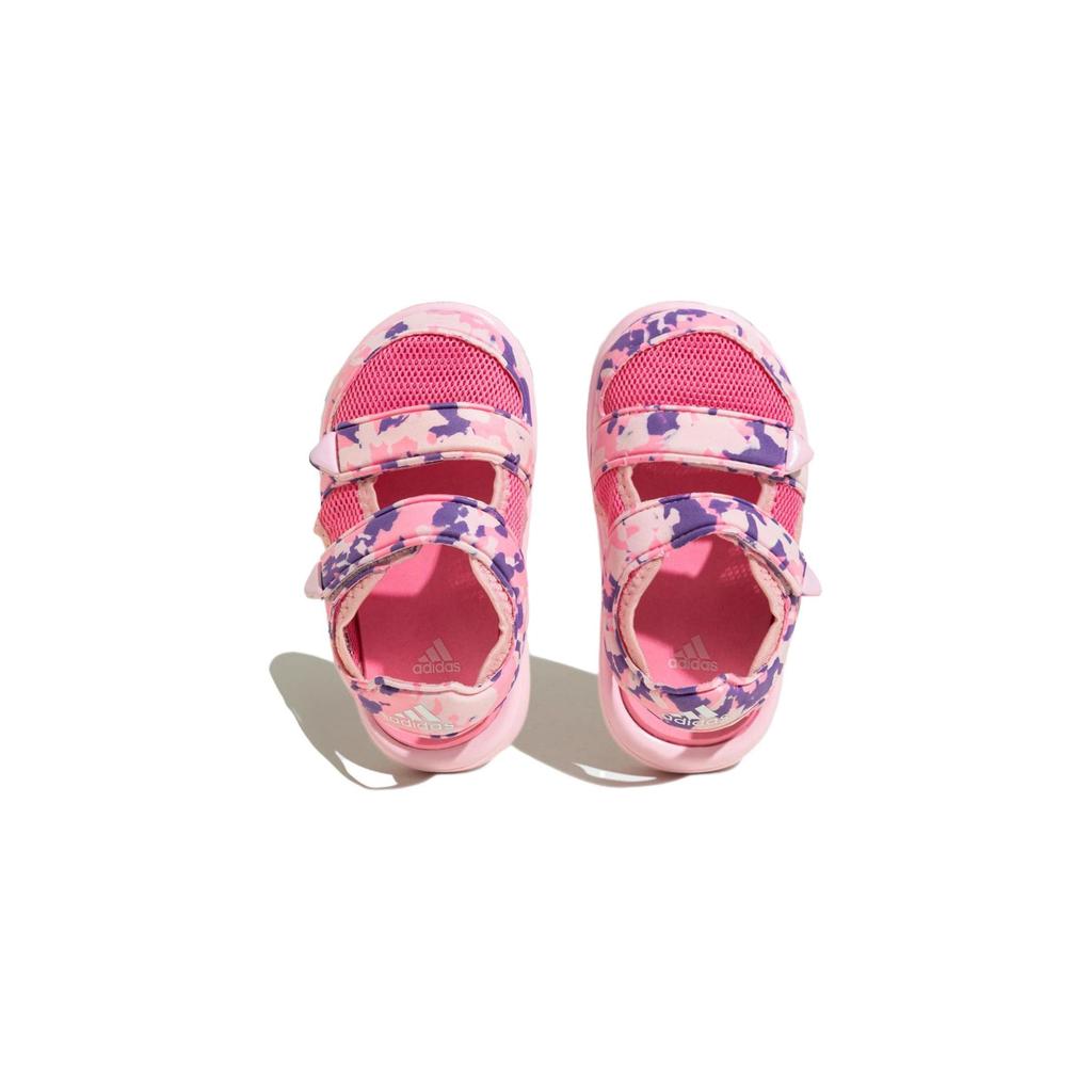 Adidas Water Sandal Durable Breathable Low-Top Walking Shoes Baby Shoes Pink Purple HP6789