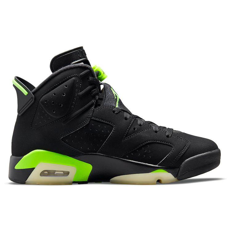 Air Jordan 6 Retro Electric Green Мужские кроссовки черные CT8529-003
