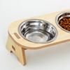 Деревянная миска для кошачьего корма Нескользящая миска для собачьего корма Практичный контейнер для кошачьего корма Дом