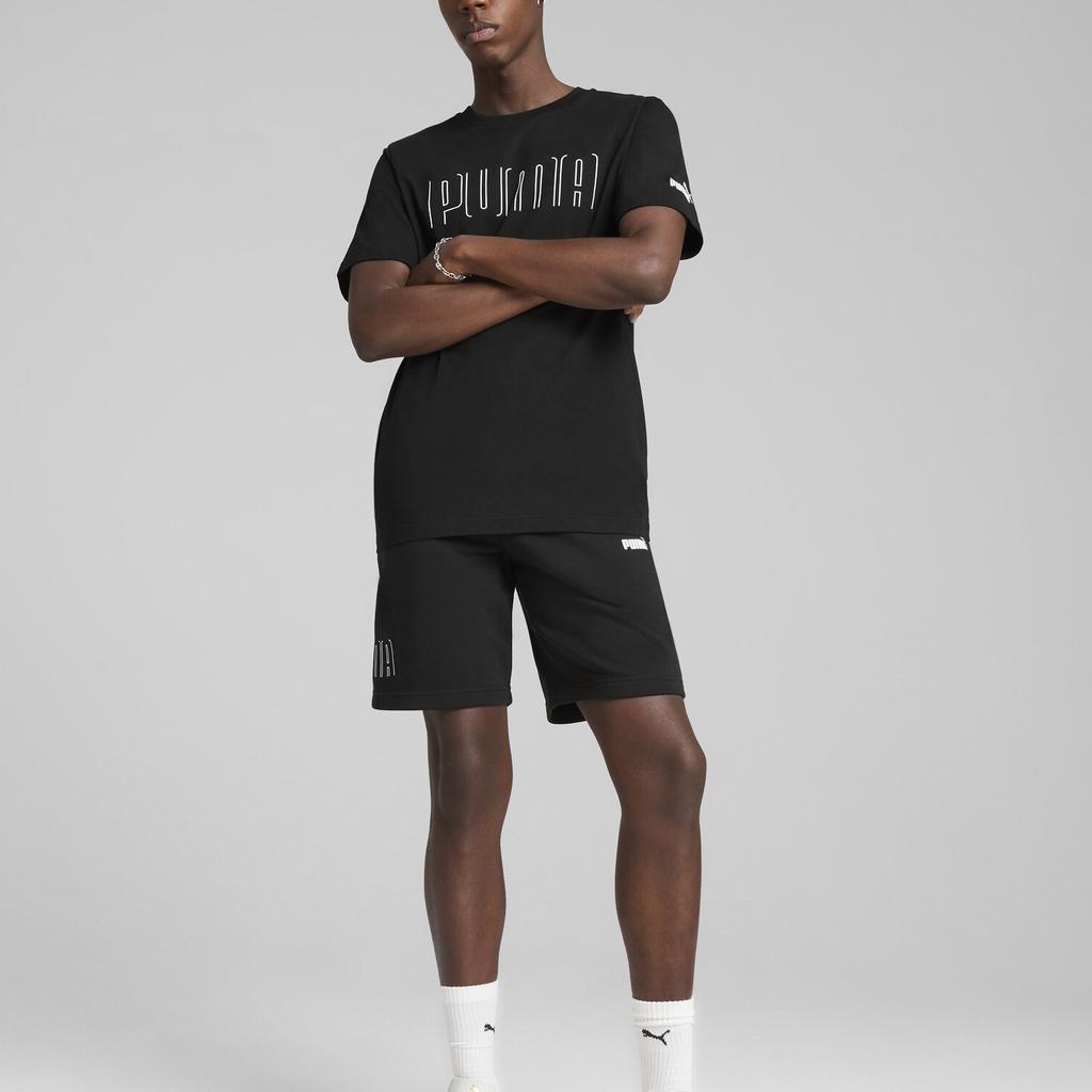 PUMA T-Shirts Men's Black/01 Crew Neck Moderate Straight Fit 688934-01