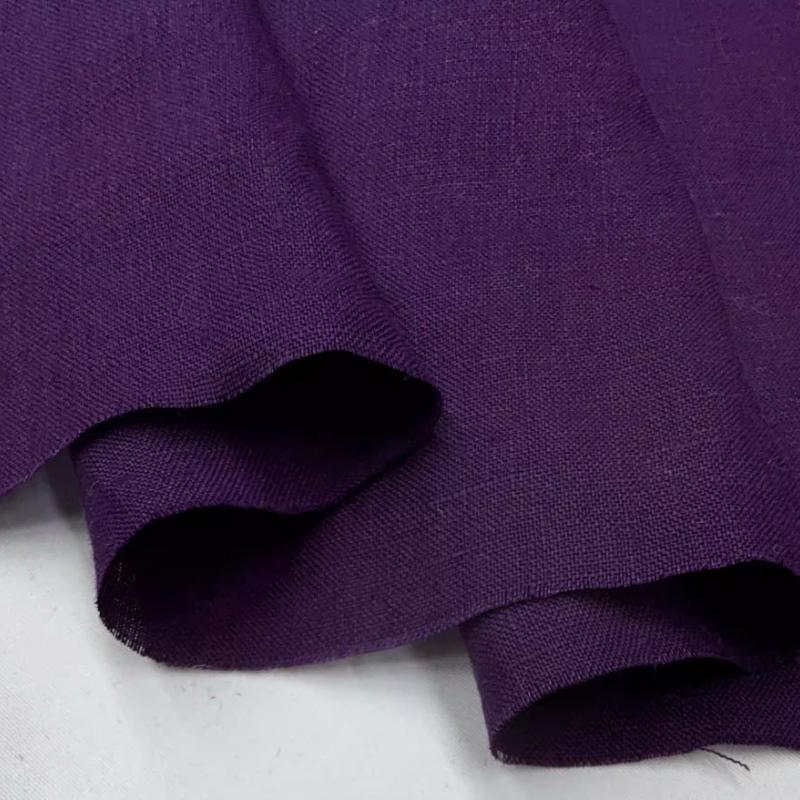 Чистая льняная ткань Стиранный лен Комфортная дышащая ткань для весны и лета DIY Платье Широкие брюки Легкая куртка Одежда