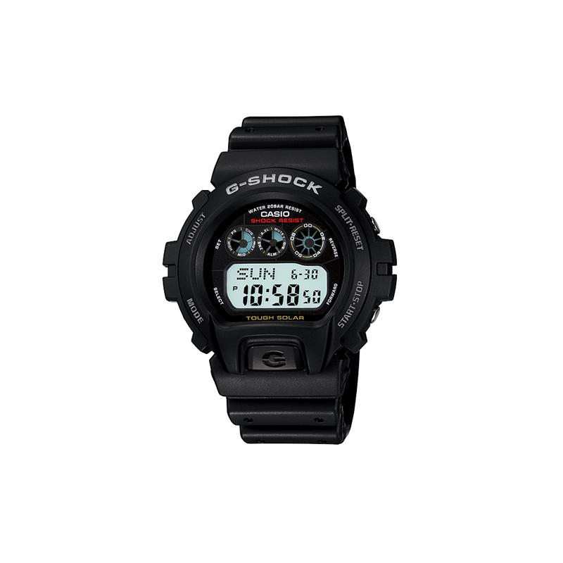 Casio Серия G-SHOCK текстурный ЖК-дисплей спортивные водонепроницаемые кварцевый механизм полимерный ремешок японские и корейские часы мужские часы черный циферблат G-6900-1