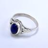 Кольцо из стерлингового серебра 925 пробы с лазуритом, ювелирные изделия с овальным драгоценным камнем
