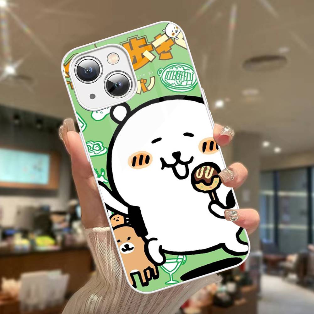 Милый белый медведь-шутник Для IPhone 14 13 12 Mini 11 Pro XS Max X XR 14 Plus Закаленное стекло