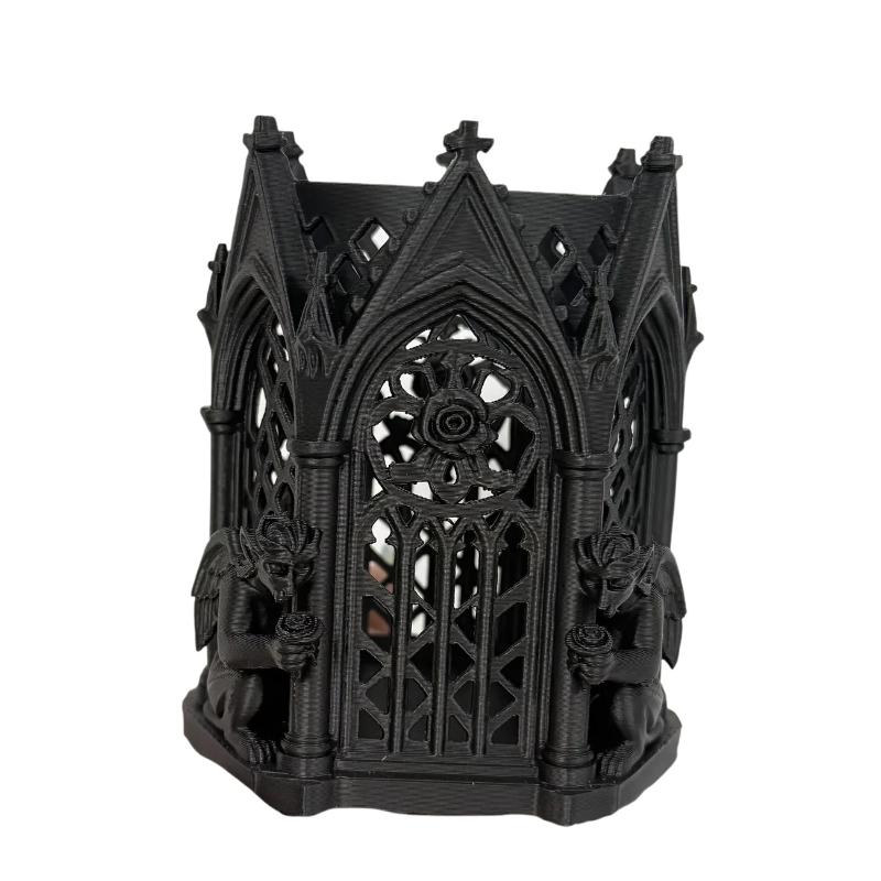 Black Gothic Style Pen Holder Ornament for Home And Office Decor Cool Gift Unique Storage Item