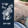 GH Hot Sale Waterproof Long Lasting Temporary Tattoos Stencil Body Art Arm Chest Leg Shoulder Tattoo Stickers for Girl Men Women