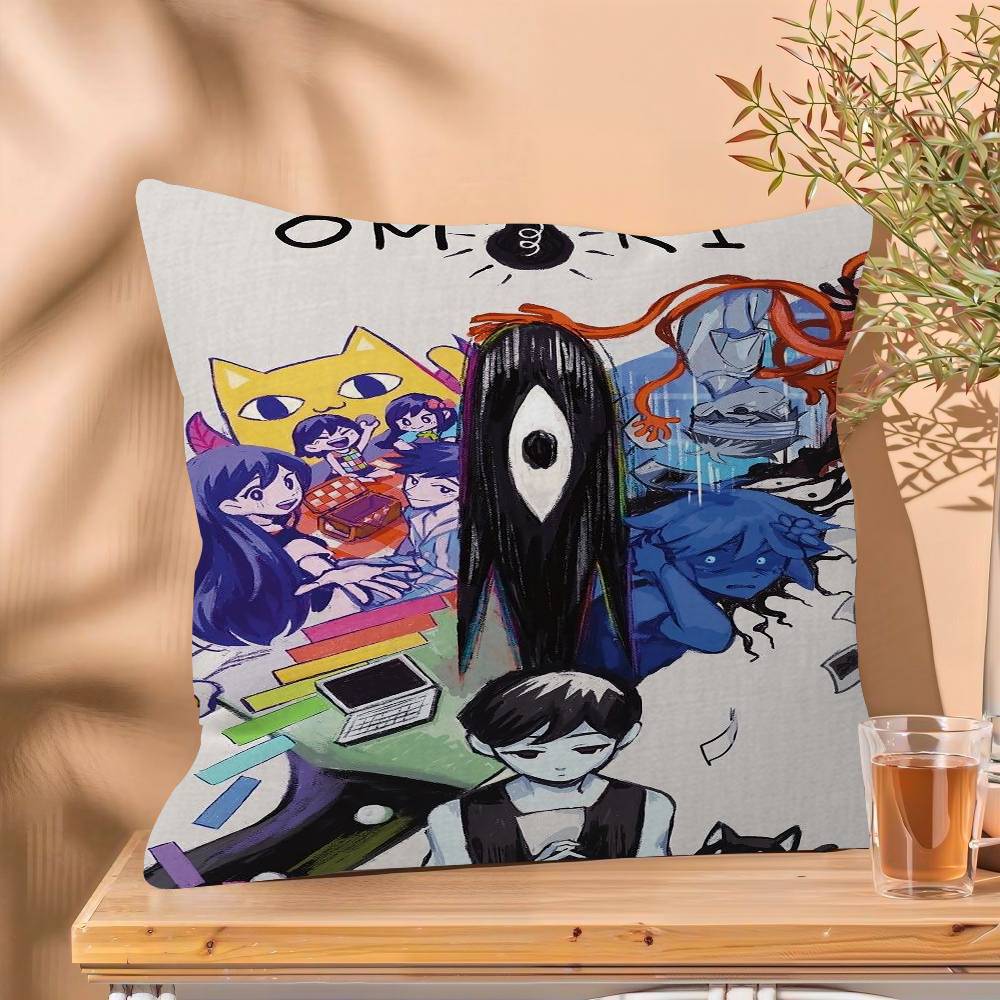 Classic Hot Horror Video Game Omori Pillow Cushion Cover Pillowcase Living Room Sofa Home Decor