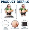 Персонализированный магнит на холодильник из акрила с фото - «Поке Dad Bod Живот»