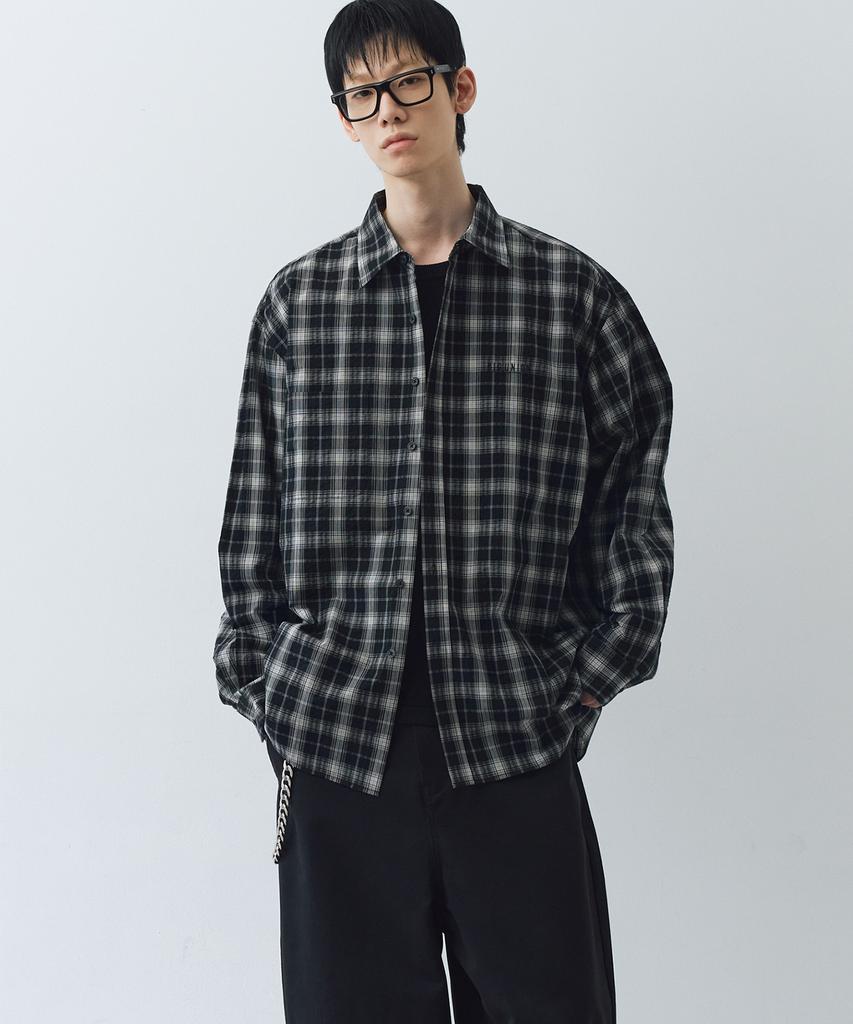 BIG UNION Multi-Check Shirt (Black)