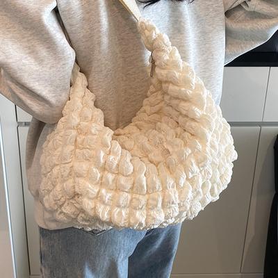 Новая сумка Doudou, мягкая текстура, женская сумка на плечо, женская сумка через плечо, повседневная сумка-облако для поездок на работу, плиссированная сумка