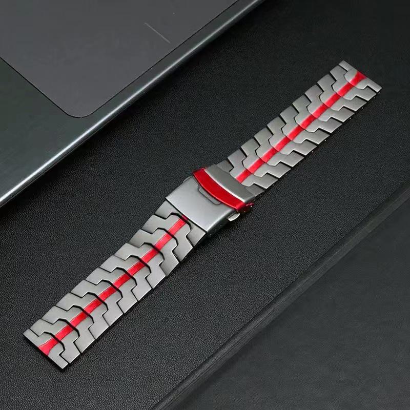Stainless Steel Buckle Strap for Huawei iWatch - Iron Man Design