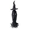 Halloween Tree Root Witch Statue Spooky Black Witch Figurine Resin Sculpture Home Office Holiday Party Decoration Ornament
