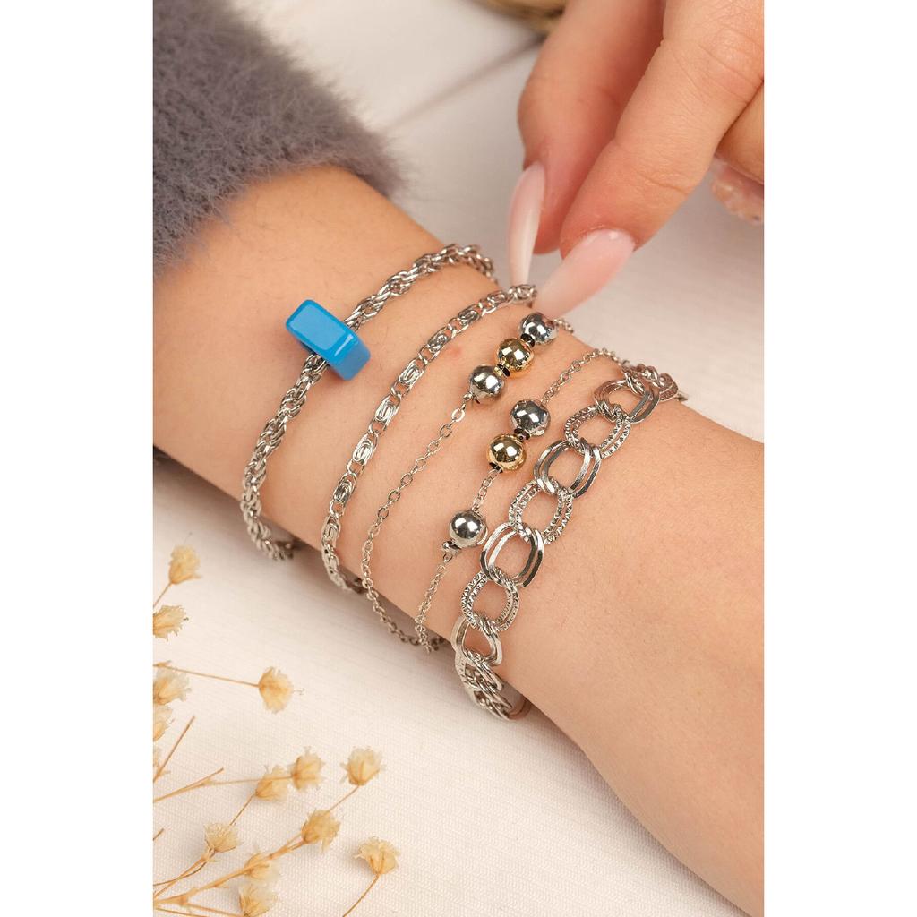 Женский позолоченный однотонный браслет