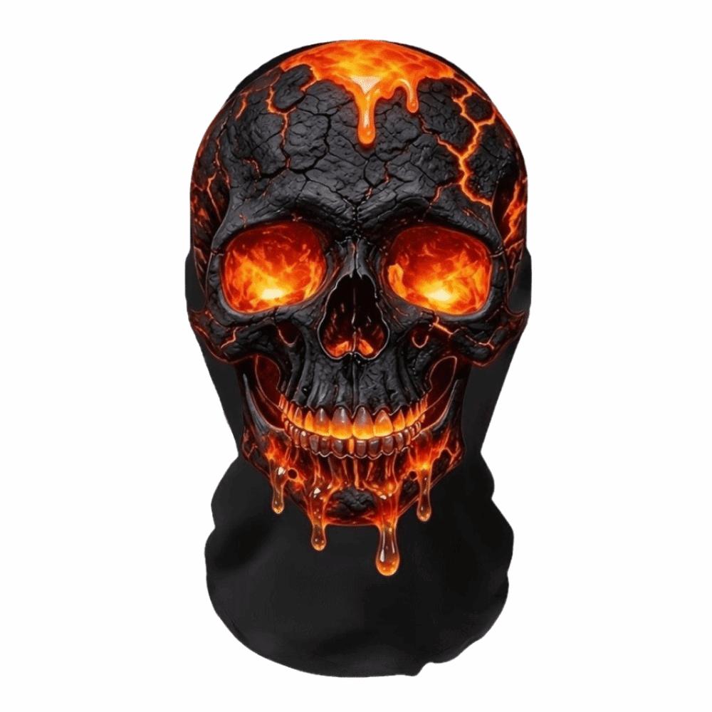 Realistic Halloween Head Cover Skull Cosplay Headpiece Mask Halloween Scary Mask Carnival