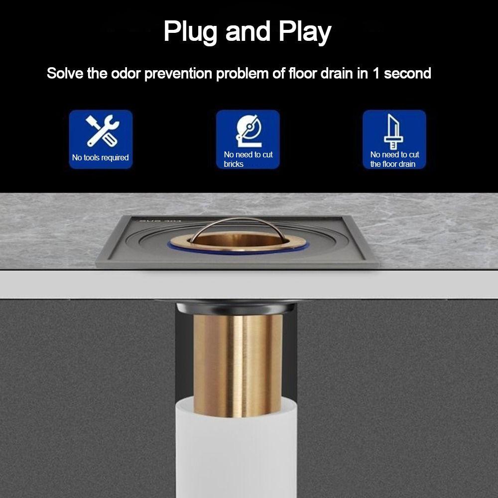 Anti Odor Floor Drain Core Removable Basin Drain Filter Kitchen Bathroom Accessories
