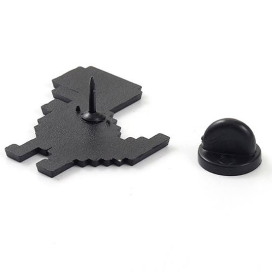 Брошь-динозавр в стиле ретро, пиксельные геометрические белые булавки с динозаврами, элегантные аксессуары для костюмов, милые мультяшные животные