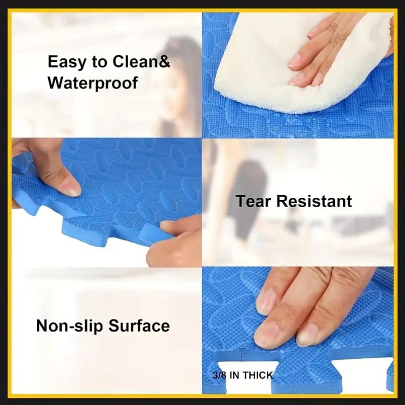 6/12 шт. Детское напольное покрытие из пены ЭВА Сцепляющиеся Нескользящие Лоскутные маты Толстые Однотонные Игровые маты Мягкие Нетоксичные Напольные маты