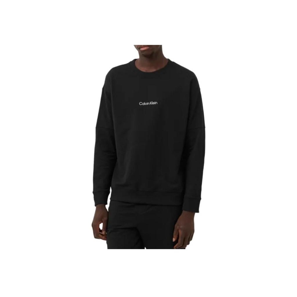 Calvin Klein Толстовка с длинным рукавом и принтом логотипа Ss23, мужская толстовка, черная 000NM2172E