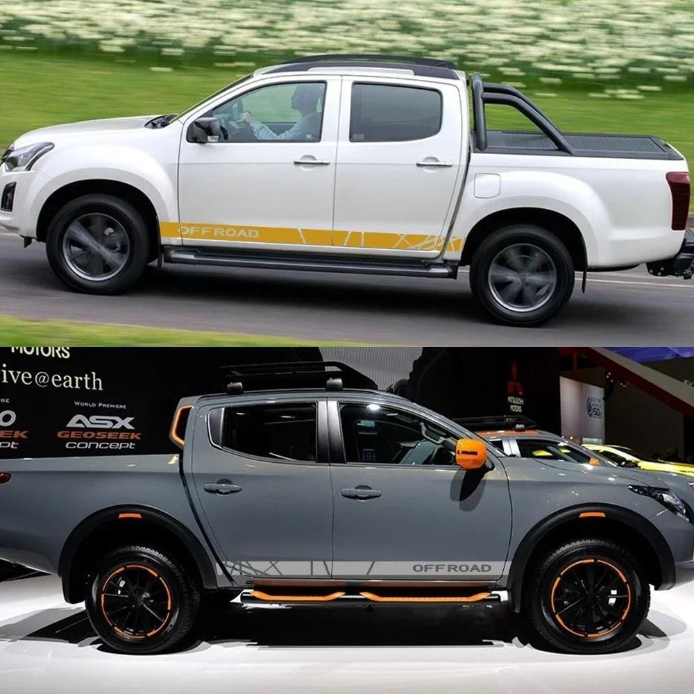 Наклейки для декора пикапа для бездорожья для Toyota Hilux Ford Ranger Dodge Isuzu Dma Nissan NAVARA Mitsubishi L200 Автоаксессуары
