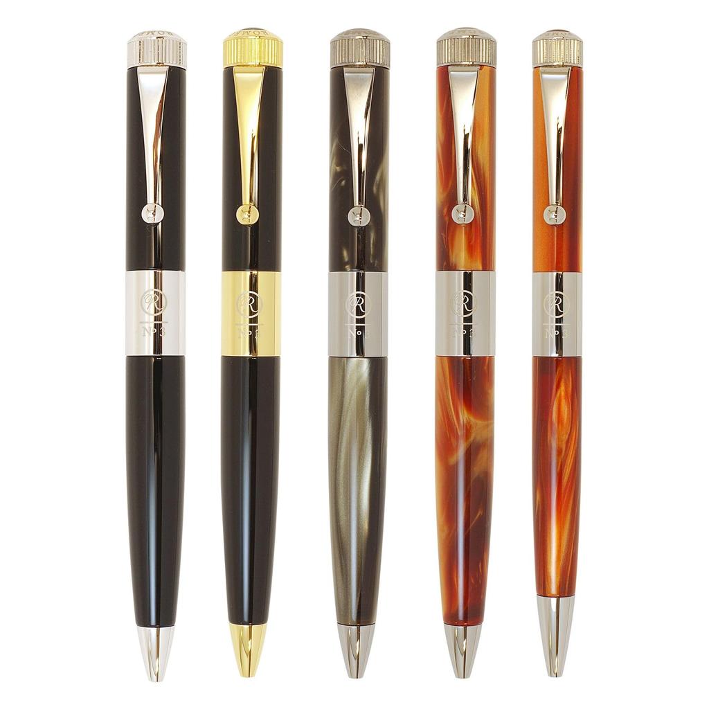 Romeo Itoya ROMEO 3 Ballpoint Pen Thin Shaft Italian Amber No.