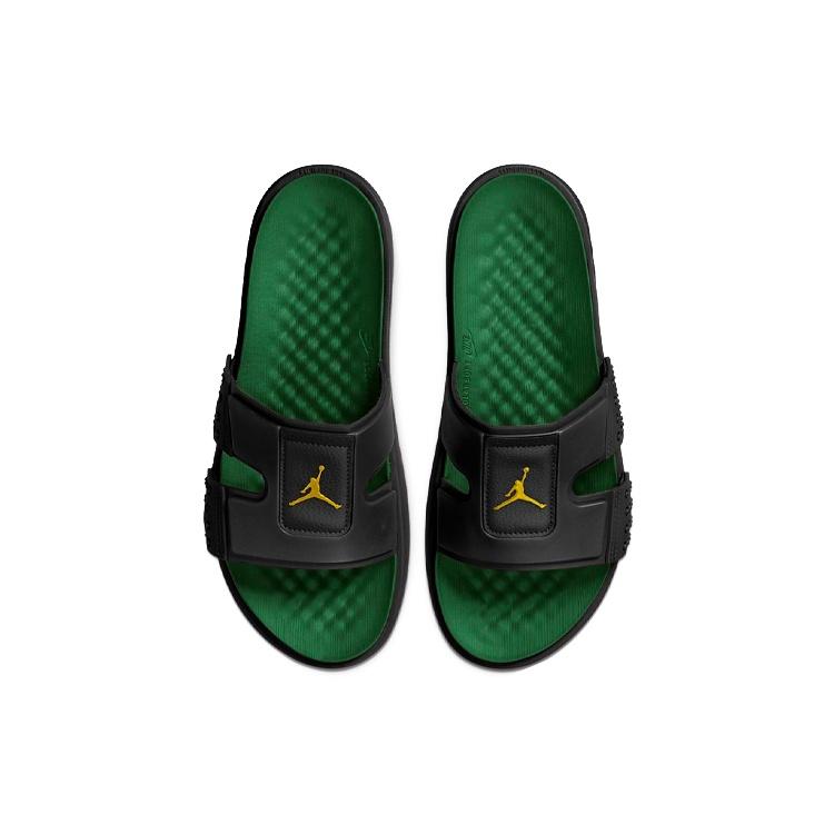 Air Jordan Hydro 8 Sandals Black/Green Men's CD2803-007
