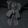 Men's Jewelry Accessories Rhinestones Bow Brooch Crystal Necktie Suit Shirt Collar Pin Bow Tie
